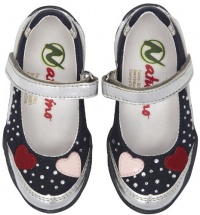 Naturino Heart & Dots Slip-On Sneaker - Blue