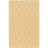 Surya Jill Rosenwald Fallon 2-Feet by 3-Feet Hand Woven Rug, yellow crossover