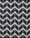 Area Rug 5x8 Rectangle Contemporary Federal Blue-Winter White Color - Surya Fallon Rug from RugPal