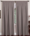 Elrene Home Imperial 26 x 84 Inverted Pleat Back Tab Panel Gray