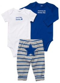 Carter's 3-pc. Blue Star Bodysuit Set BLUE/MULTI 9 Mo