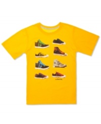 For the little guy who never seems to have enough sneakers: Converse short-sleeved tee printed with the company's classic sneaker styles.