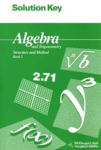 Solution Key for Algebra and Trigonometry: Structure and Method: Book 2