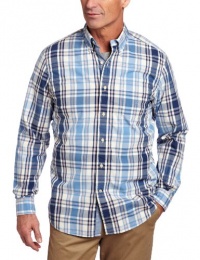 Nautica Men's South Herringbone Plaid Woven