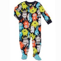 Carter's Grey My Little Monster Footed PJ