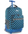 J World New York Sunrise Rolling Backpack