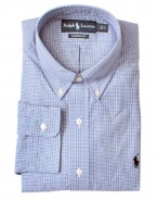 Polo Ralph Lauren Classic-Fit Double Check Button Down Poplin