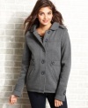 Slip into YMI's hooded, fleece-lined jacket for a cute and comfy way to brave the cold.