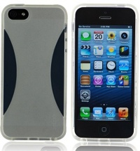 Splash Vapor Slim-Fit Flex Case/Cover for iPhone 5 - CLEAR / TRANSPARENT