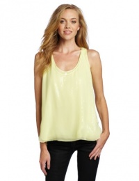 Robert Rodriguez Women's Sequin Mix Pleated Tank