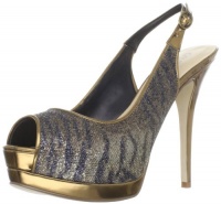 Guess Women's Glenisa3 Slingback Pump,Bronze Multi Fabric,7 M US