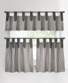 A stylish way to show your stripes. The tab-top design of the Ticking Stripe window valance accents the classic stripe pattern with casual, chic flair. Featuring pure cotton.