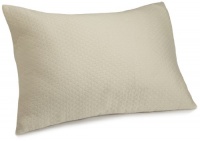 Calvin Klein White Label Oval Bands Standard Sham, Bisque