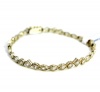 B. Brilliant 18K Gold over Sterling Silver and Cubic Zirconia Tennis Bracelet