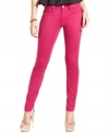 Brighten up the season in hot pink! Indigo Rein's skinny jeans add a jolt of color to your fall outfits.