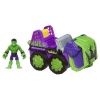 Marvel Super Hero Adventures Playskool Heroes Smash Mobile With Hulk - Colors May Vary