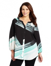 Calvin Klein Women's Plus-Size Print Blouse