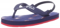 Polo Ralph Lauren Kids Amino Flip Flop (Toddler/Little Kid/Big Kid),Navy/Red,12 M US Little Kid