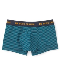 A stripe design adorns these soft, breathable and utterly comfortable trunks from BOSS Black.