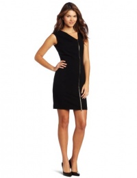 Calvin Klein Women's Zip Fron Cap Sleeve Dres