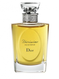 EXCLUSIVELY AT SAKS. First introduced in 1956 and inspired by Monsieur Dior's favorite flower, the lily of the valley, Diorissimo is the definition of a true, timeless classic. Discover the fragrance now available as an elegant eau de parfum. This delicate, romantic fragrance features top notes of bergamot and calyx, middle notes of lily of the valley, jasmine, ylang ylang and lilac and a base of sandalwood. 