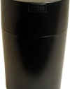 Tightvac Coffeevac 1 Pound Vacuum Sealed Storage Container, Solid Black Body/Cap