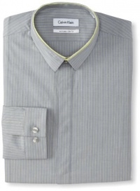 Calvin Klein Men's X Extreme Slim Fit Stripe Dress Shirt