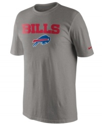 From the pre-game to after-party, show off your Buffalo Bills pride in this NFL football t-shirt from Nike.