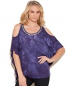 GUESS Cassandra Top, MIDNIGHT IRIS MULTI (SMALL)