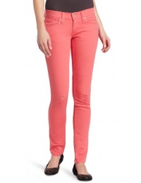 Levi's Juniors 524 Triple Needle Low Rise Skinny Jean, Sunkist Coral, 9 Medium