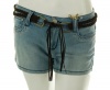 Rewash Denim Belted Shorts Blue 7