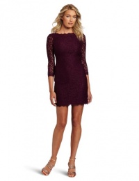 Adrianna Papell Women's Long-Sleeve Lace Dress