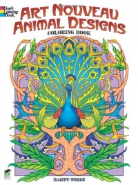 Art Nouveau Animal Designs Coloring Book (Dover Coloring Books)