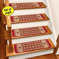 Burgundy Rug Carpet Stair Treads Set Of 4 CST260R