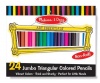 Melissa & Doug Jumbo Triangular Colored Pencils (Set of 24)