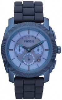 Fossil Men's FS4703 Machine Blue Stainless Steel and Silicone Watch