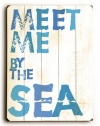 Meet Me By The Sea by Artist Peter Horjus 12x16 Bamboo Sign Wall Decor Art