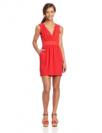 XOXO Juniors Lattice Back Dress, Coral, 7/8