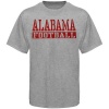 NCAA Alabama Crimson Tide Stencil Football T-Shirt - Gray