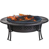 CobraCo FB8008 Diamond Mesh Fire Pit with Screen and Cover