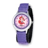 Disney Princess Kids Ariel Purple Velcro Band Time Teacher Watch