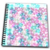 Aqua and Pink Tropical Hawaiian Floral - Flowers - Drawing Book 8 X 8 Inch