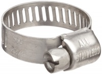 Precision Brand M6S Micro Seal, Miniature All Stainless Worm Gear Hose Clamp, 5/16 - 7/8 (Pack of 10)