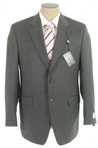 Ralph Lauren Mens Solid Gray Wool Sport Coat Jacket