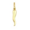 14K Gold Charm Smooth Italian Horn Good Luck Unicorn