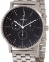 a.b. art Men's OC103B Series OC Stainless Steel Swiss Quartz Chrono Black Dial and Metal Bracelet Watch