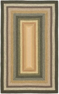 Safavieh Braided Collection BRD308A Multicolor Braided Cotton Round Area Rug, 6 Feet Round (6 Feet Round)