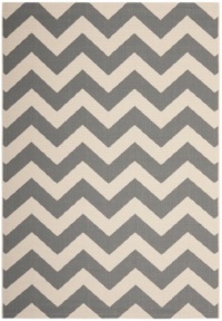 Safavieh CY6244-246 Courtyard Collection Indoor/Outdoor Area Rug, 4-Feet by 5-Feet 7-Inch, Grey and Beige