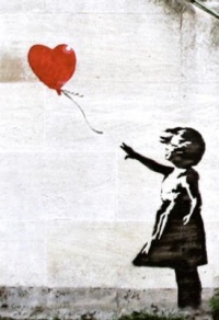 (11x17) Banksy Graffiti Balloon Girl Street Art Print Poster