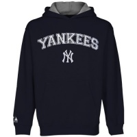 MLB Majestic New York Yankees Youth Solidarity Pullover Hoodie - Navy Blue